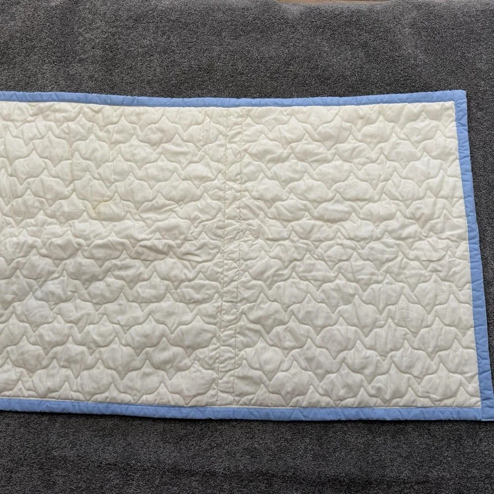 VTG Baby Blanket Quilt 46x29 Disney Mickey Mouse Donald Duck Goofy Pluto